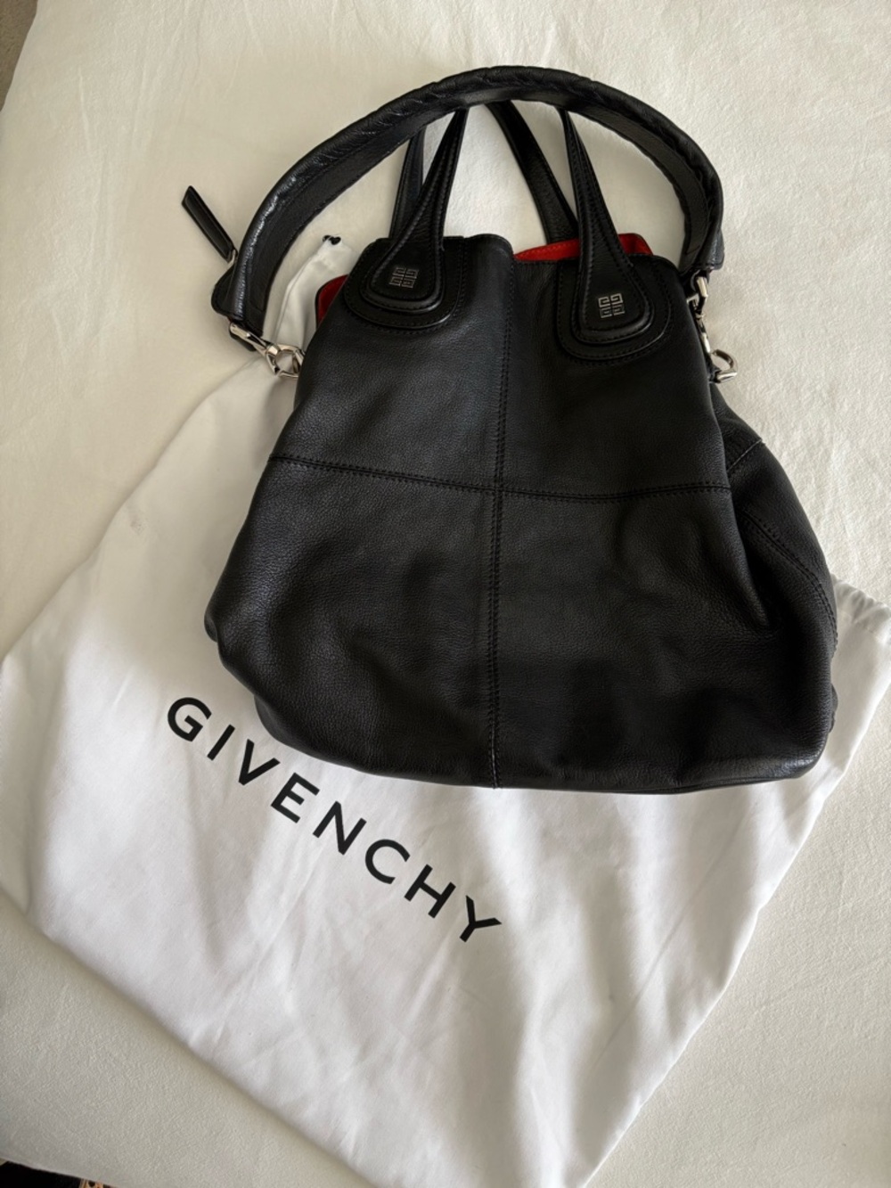 Givenchy Nightingale Tote - Black Leather